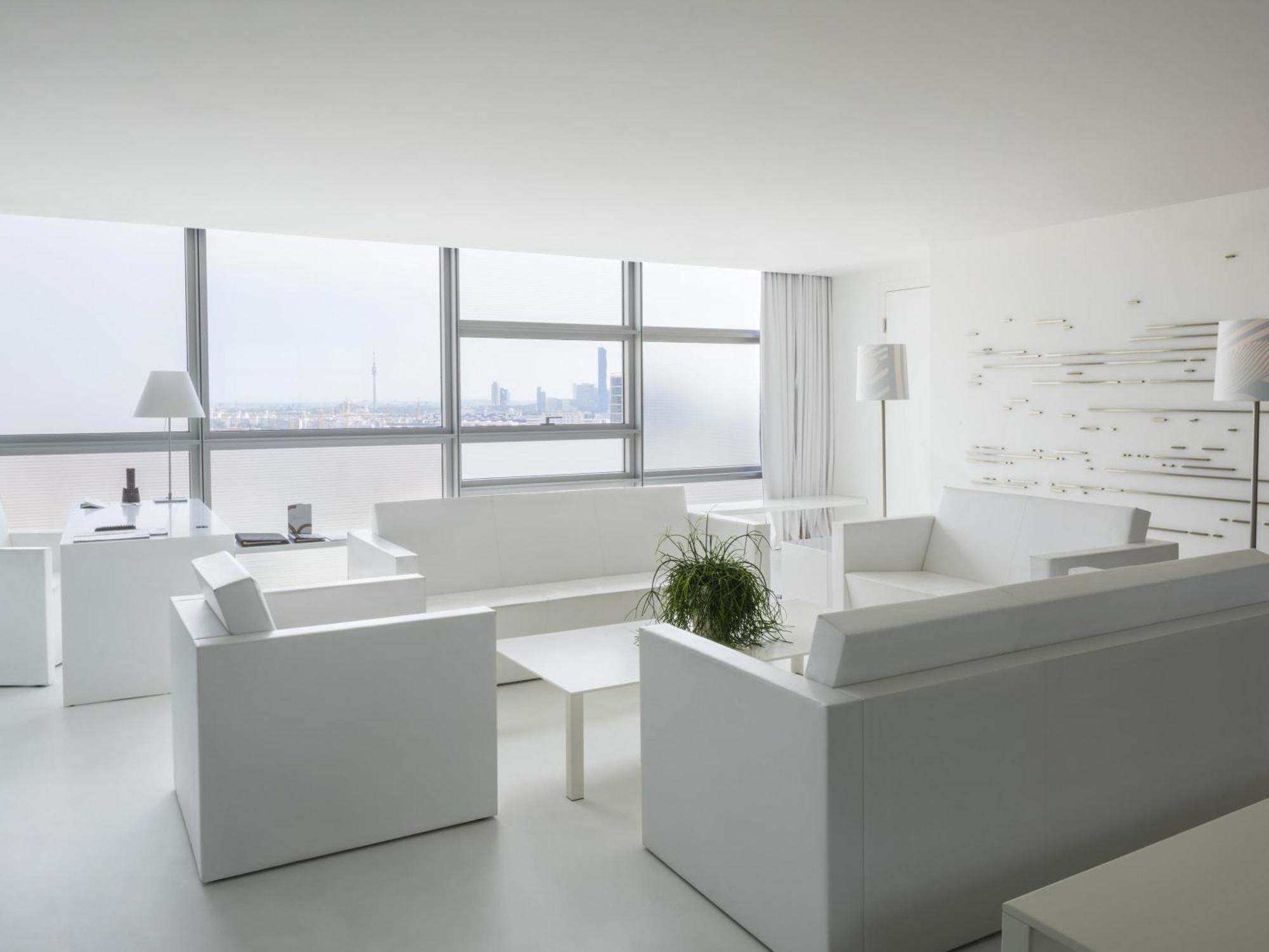 Präsidentensuite – 270°-Skyline-Aussicht, Grand Kingsize-Bett